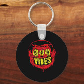 Devil 666 Vibes - Retro Style 666 Funny Evil Hallo Schlüsselanhänger (Vorderseite)