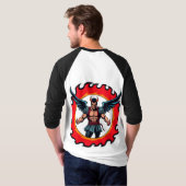 Devil Angel Esports Logo - Fiery Conqueror Design T-Shirt (Schwarz voll)