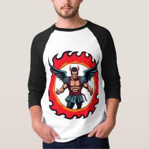 Devil Angel Esports Logo - Fiery Conqueror Design T-Shirt