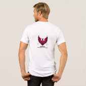 Devil Angel Gamer - Herz des Sports Tri-Blend Shirt (Rückseite voll)