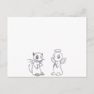 DEVIL & ANGEL POSTKARTE