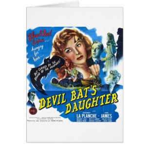 Devil Bat's Daughter, vintage, Horror movie Plakat