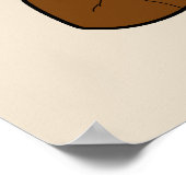 Devil Bull Dog Vollkörper (Eigener Text hinzufügen Poster (Ecke)