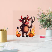 Devil Cow Mischief Acrylschild (Hochzeit)