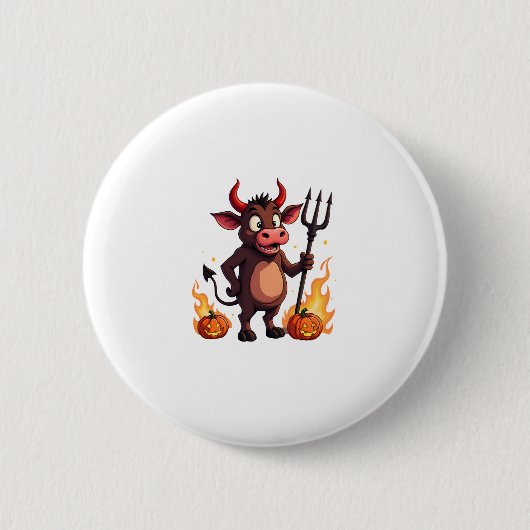 Devil Cow Mischief Button (Vorderseite)