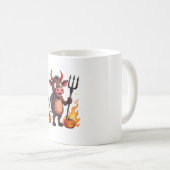 Devil Cow Mischief Kaffeetasse (VorderseiteRechts)
