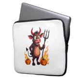 Devil Cow Mischief Laptopschutzhülle (Vorderseite Links)