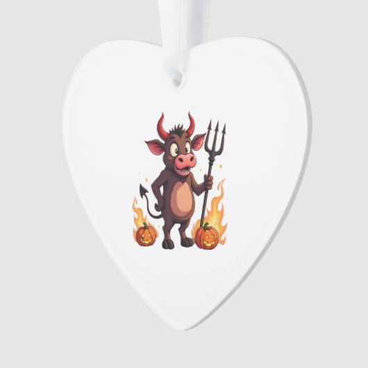 Devil Cow Mischief Ornament (Vorderseite)