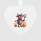 Devil Cow Mischief Ornament (Vorderseite)