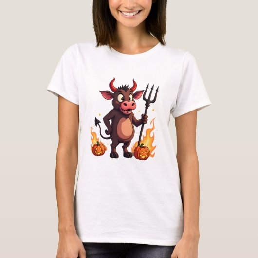 Devil Cow Mischief T-Shirt (Vorderseite)