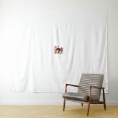 Devil Cow Mischief Wandteppich (Beispiel (Horizontal))