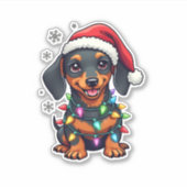 Devil Dalmatian Mischief Aufkleber (Vorderseite)