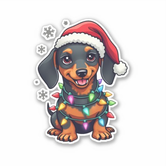 Devil Dalmatian Mischief Aufkleber (Vorderseite)