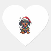 Devil Dalmatiner Mischief Herz-Aufkleber (Vorderseite)