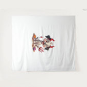 Devil Dalmatiner Mischief Wandteppich (Vorderseite (Horizontal))