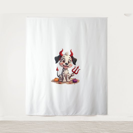 Devil Dalmatiner Mischief Wandteppich (Vorderseite)
