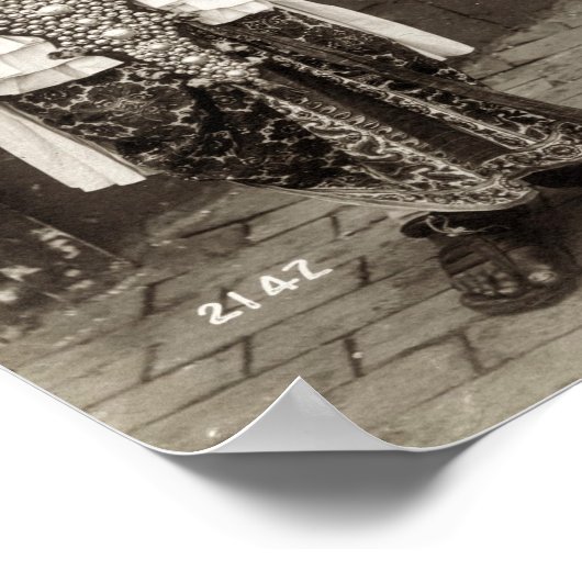 Devil Dancers aus Asien, 1904 World's Fair Poster (Ecke)