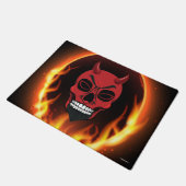 Devil Demon Skeleton Door Mat Fußmatte (Schrägansicht)