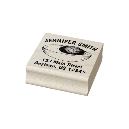 Devil Deviled Egg Picnic Food Feinschmecker Adress Gummistempel (Stempel)