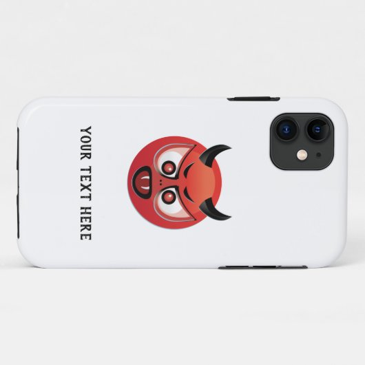 Devil Emoji Case-Mate iPhone Hülle (Rückseite (Horizontal))