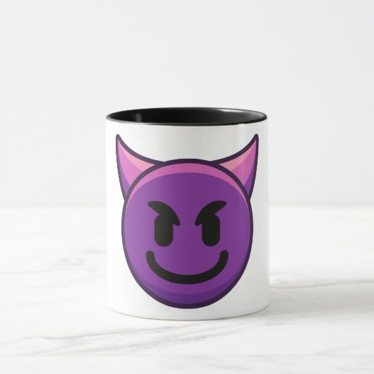 Devil Emoji Pattern Tasse (Zentrum)