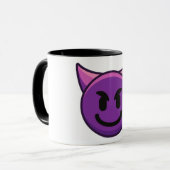 Devil Emoji Pattern Tasse (Vorderseite Links)