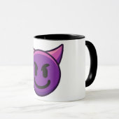 Devil Emoji Pattern Tasse (VorderseiteRechts)