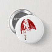 Devil Evil Demon Monster Wings Gothic Button (Vorne & Hinten)