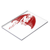 Devil Evil Demon Monster Wings Gothic Notizblock (Linke Seite)