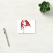 Devil Evil Demon Monster Wings Gothic Post-it Klebezettel (Büro)