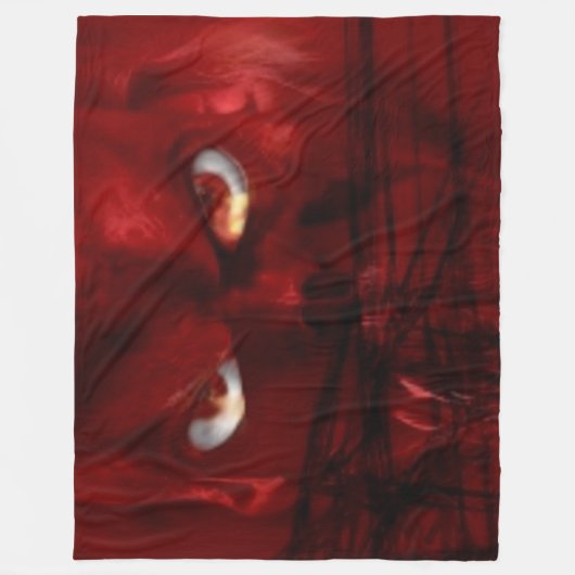 DEVIL EYES FLEECEDECKE (Vorderseite)