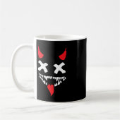 Devil Face Lazy Halloween Kostüm Beängstigende Cre Kaffeetasse (Links)
