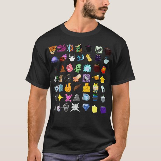 Devil Fruit Shirt, Devil's Fruit of Blox Fruit T-S T-Shirt (Vorderseite)