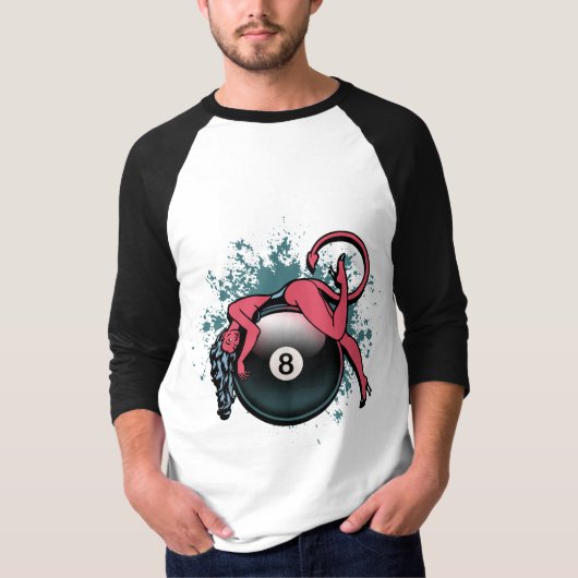 Devil Girl 8-Ball T-Shirt (Vorderseite)