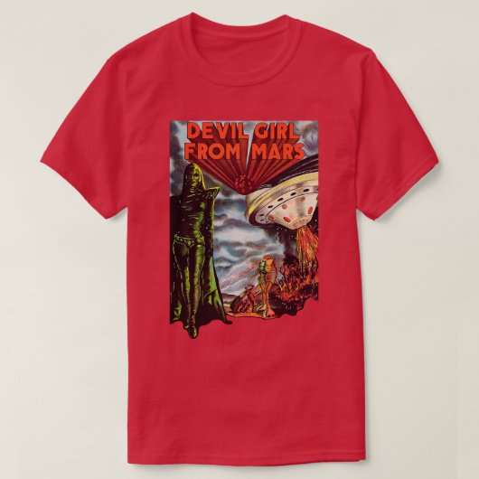 Devil Girl aus den Mars Cult Classic Horror T-Shirt (Design vorne)