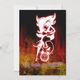 Devil Girl Goth Fantasy Sweet 16 Birthday Einladung