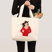 DEVIL GIRL JUMBO STOFFBEUTEL (Vorderseite (Produkt))