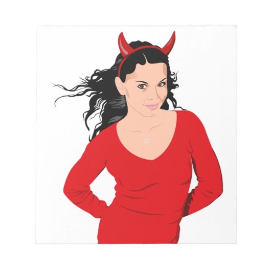 DEVIL GIRL NOTIZBLOCK (Vorderseite)