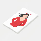 DEVIL GIRL POST-IT KLEBEZETTEL (angewinkelt)