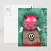 Devil Girl Postcard Postkarte (Vorne/Hinten)
