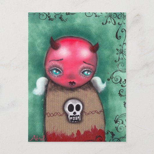 Devil Girl Postcard Postkarte (Vorderseite)