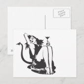 Devil Girl Postcard Postkarte (Vorne/Hinten)