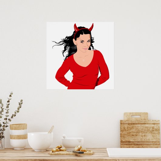 DEVIL GIRL POSTER (Küche)
