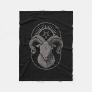 Devil Goat Pentagram Baphomet Satan Occult Satanic Fleecedecke