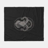 Devil Goat Pentagram Baphomet Satan Occult Satanic Fleecedecke (Vorderseite (Horizontal))