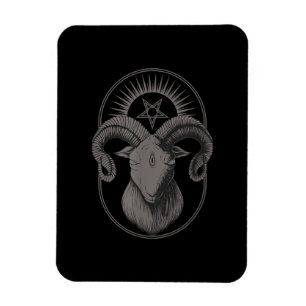 Devil Goat Pentagram Baphomet Satan Occult Satanic Magnet