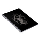 Devil Goat Pentagram Baphomet Satan Occult Satanic Notizblock (Rechte Seite)