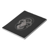 Devil Goat Pentagram Baphomet Satan Occult Satanic Notizblock (Rotiert)