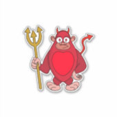 Devil Gorilla Aufkleber (Vorderseite)