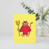 Devil Gorilla Feiertagskarte (Stehend Vorderseite)